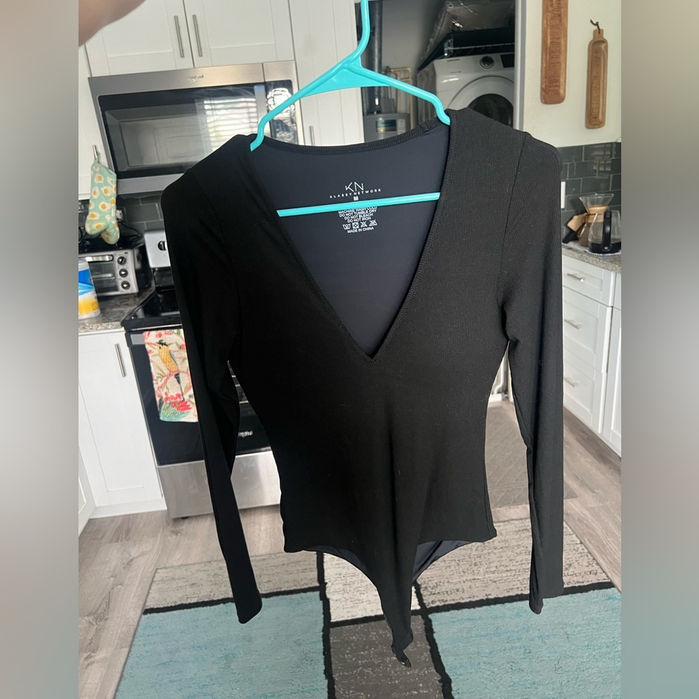 Black Bodysuit, Size M, worn once, Klassy Network